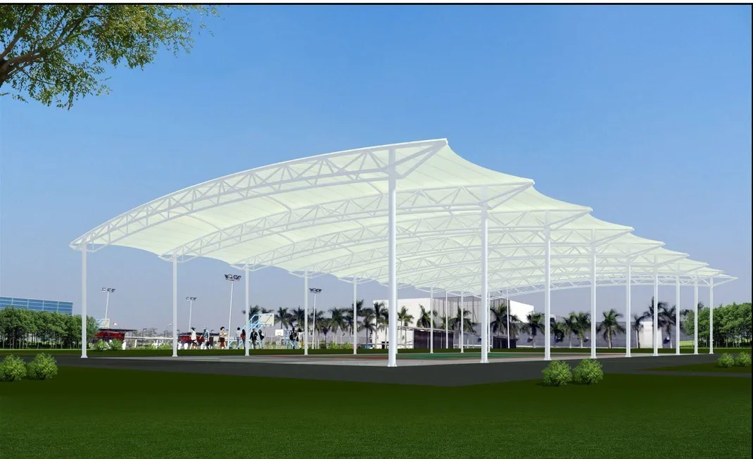 Football field membrane structure stands/ The stadium membrane structure