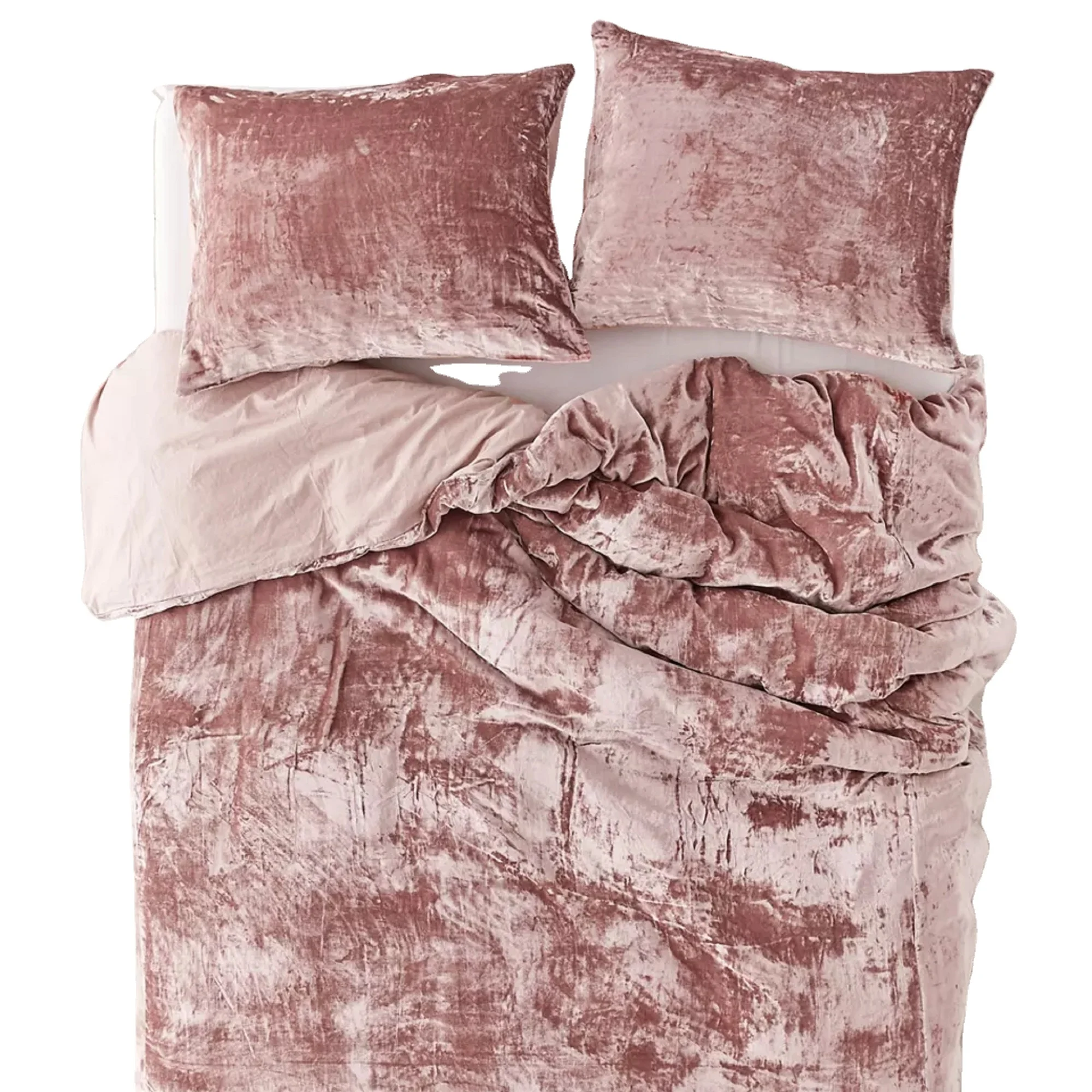 Luxury Crushed Velvet Duvet Cover set Boho Bedding Room Decor Soft Velvet Comforter Cover