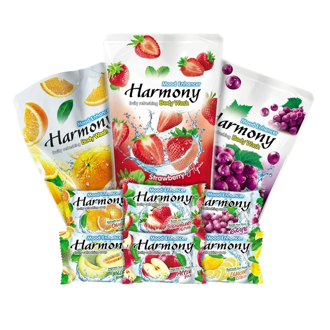 Tropical Fruity Scented Refreshing Fruits Fragrance  Wonderful Smells Beauty Bar Soap and Liquid Soap Harmony