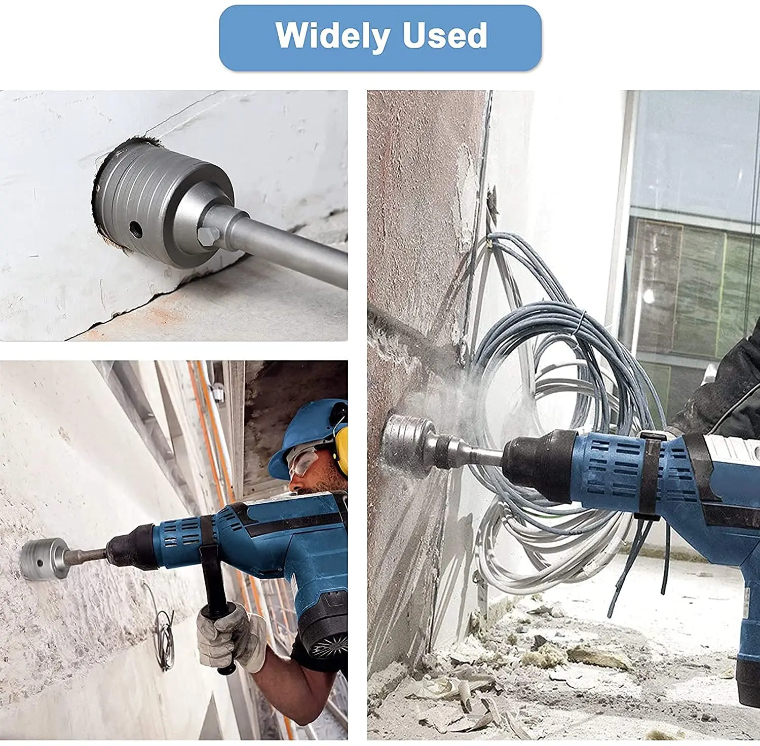 Dry Cutting Concrete Hole Saw Hollow Tct Core Drill Bit For Concrete Wall Brick Block