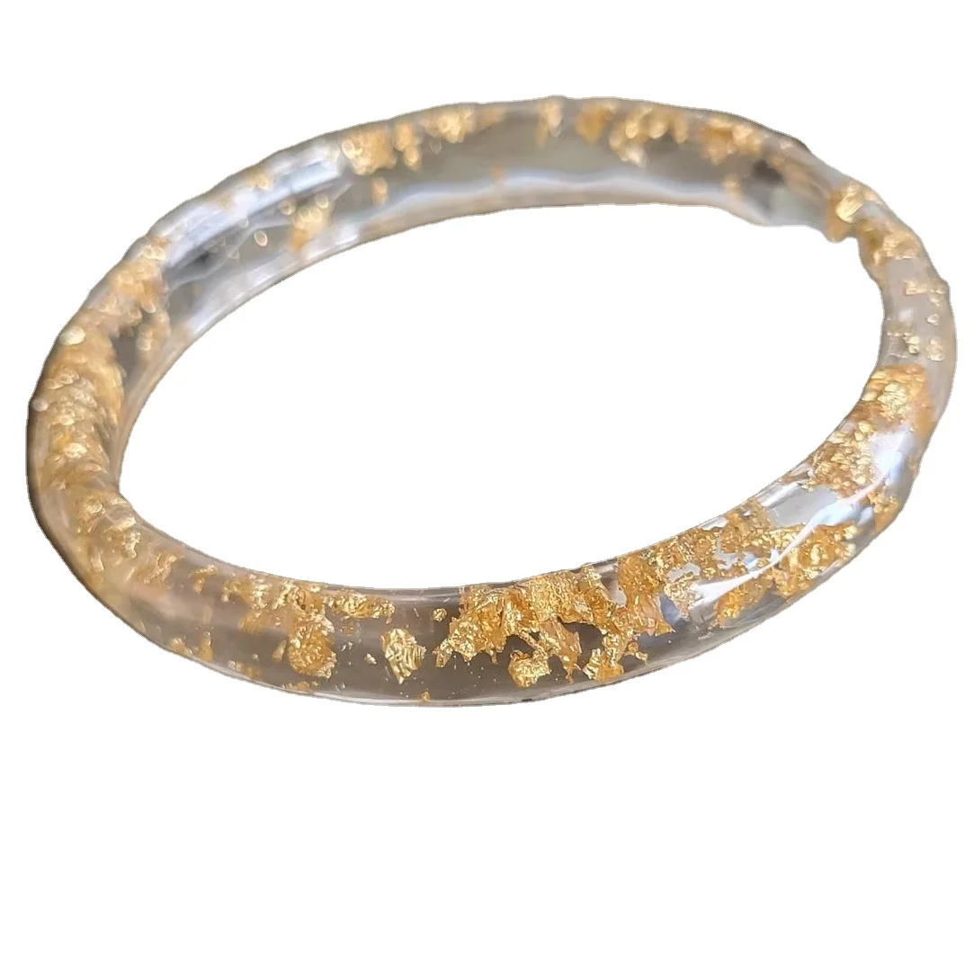 Wholesale Resin Transparent Women Bangles Round Shape Custom Design Women Bangles At Cheap Price