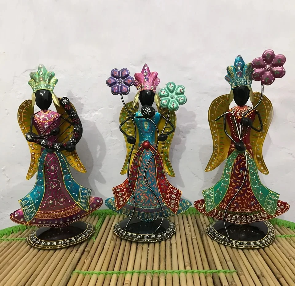 Indian  handicraft  Wholesale factory price Fairy Angel Figurine Showpiece ( Set Of 3  ) For Home Decor /Gifts