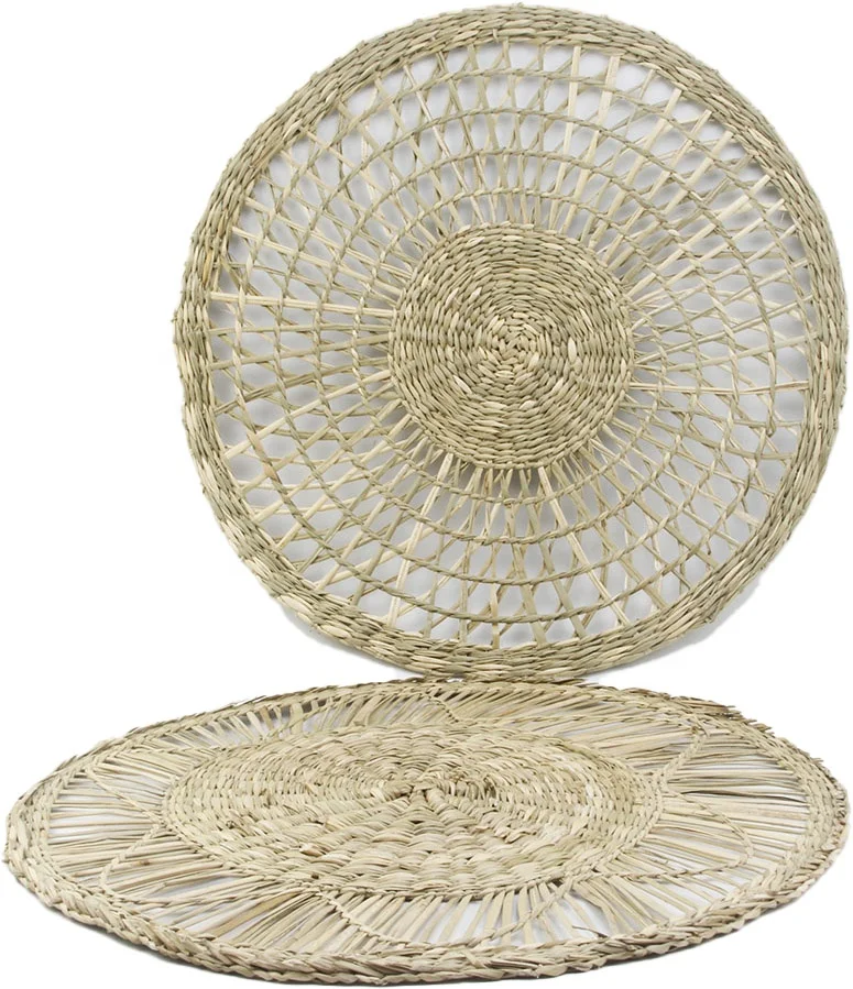 New Design Seagrass Placemat Top Quality Placemat Cheap Dishes & Plates Bamboo Rattan Placemat From Vietnam