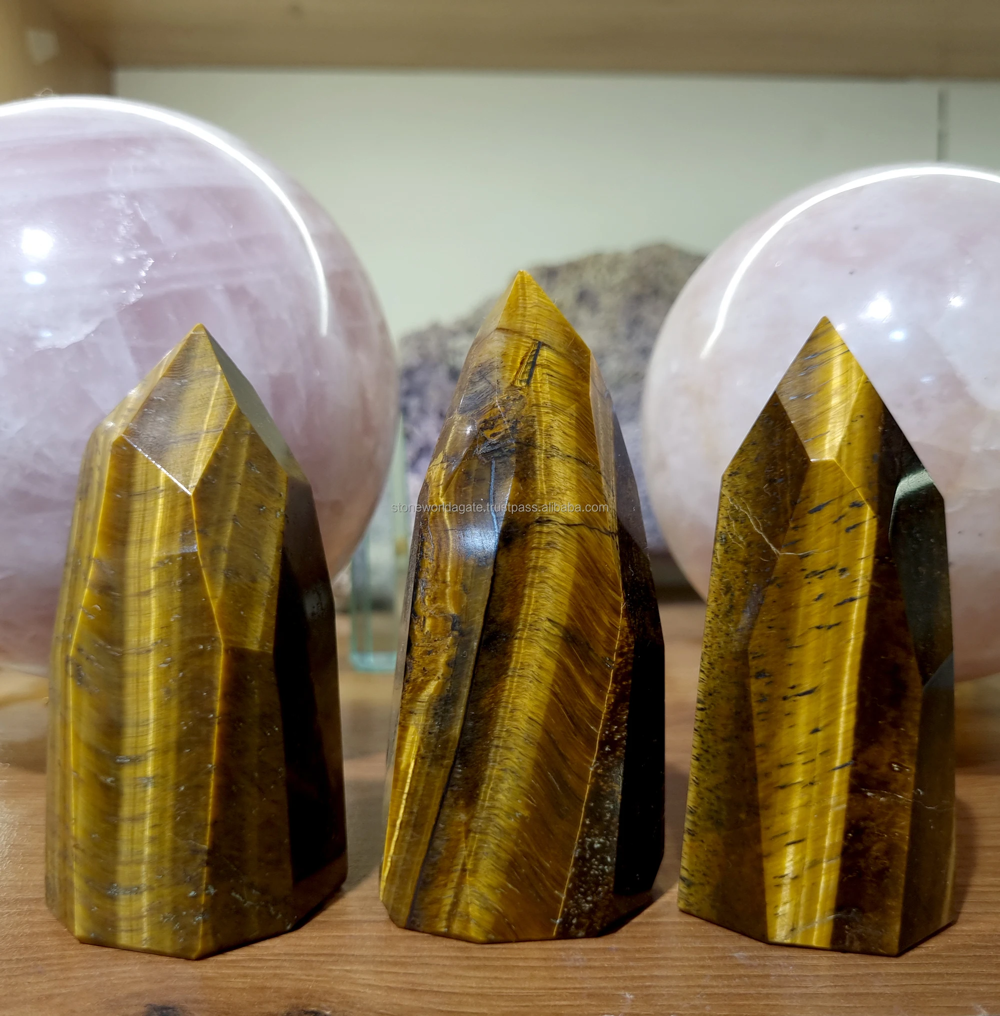 Tiger Eye Free Form Tower, Wholesale Large Tiger eye Freeform Tower Point, Healing Crystal Stone Natural Feng Shui Tower