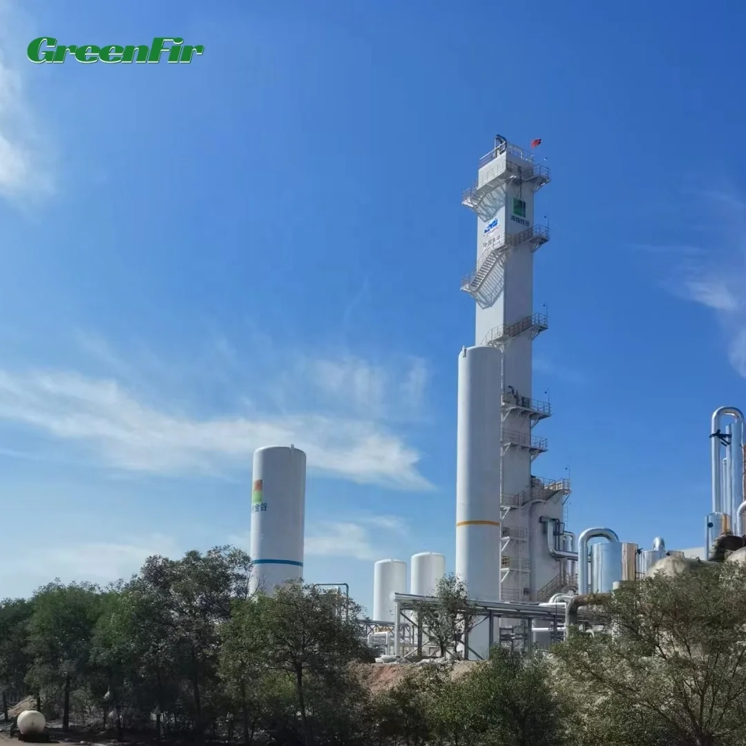 Cryogenic air separation unit to produce oxygen, nitrogen, argon with compact design and high efficiency in plant operation