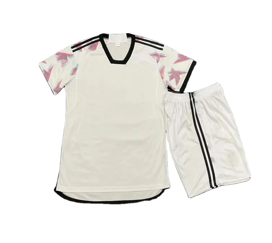 Custom Soccer Uniforms Football Shirts Two Piece Men Shorts Set Sublimation Soccer Jersey Set Kids