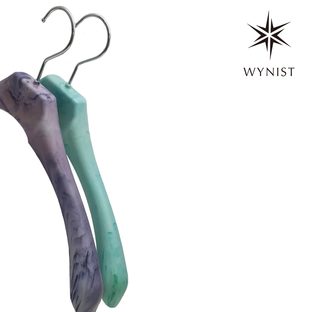 Recycle Waste Textile Fabric Fiber Into Coat Hanger Not Easy Deformation Eco Jacket Hanger for Customized Logo