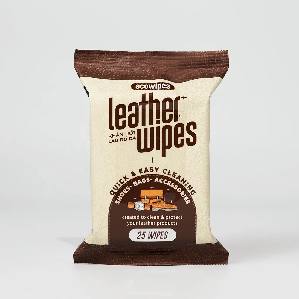 High Quality Leather Shoe Cleaner and Polish Scented Wet Wipes for Shoes and Leather Bag Good Price