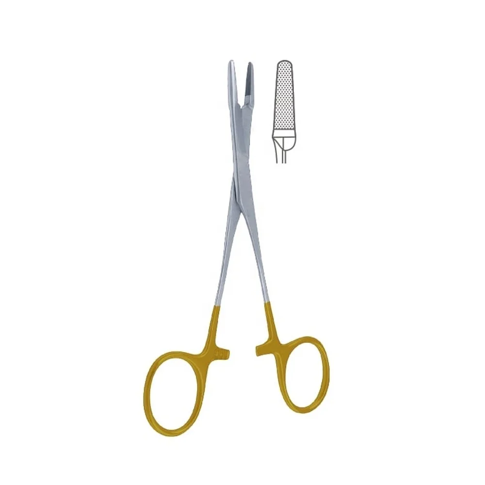 Disposable Single use surgical instruments / Olsen-Hegar Needle Holder with Suture Scissors 2023 Needle Holder TC