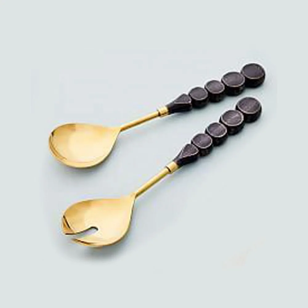  Латунный подставка для салата ручной работы с ребристой ручкой в форме ананаса декоративная Роскошная Посуда отеля ресторана