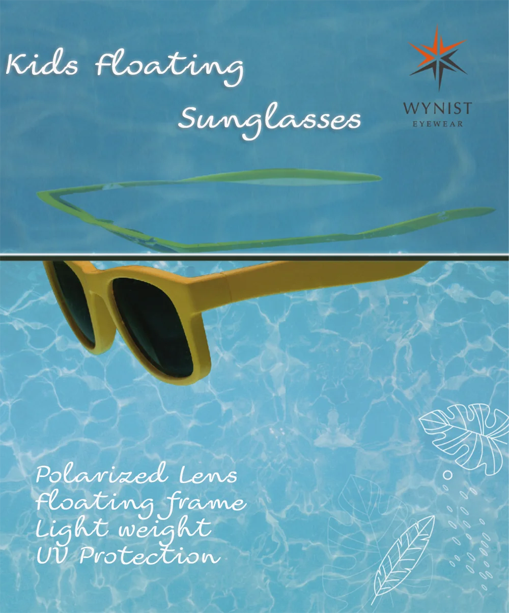 Luxury Acetate Stylist Kids Floating Sunglasses for OEM Logo Customize Welcome