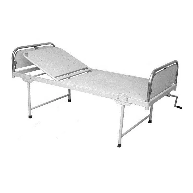 Hospital Manual Semi Fowler Bed two Function Hospital Bed Adjustable Patient Care Bed with Mattress