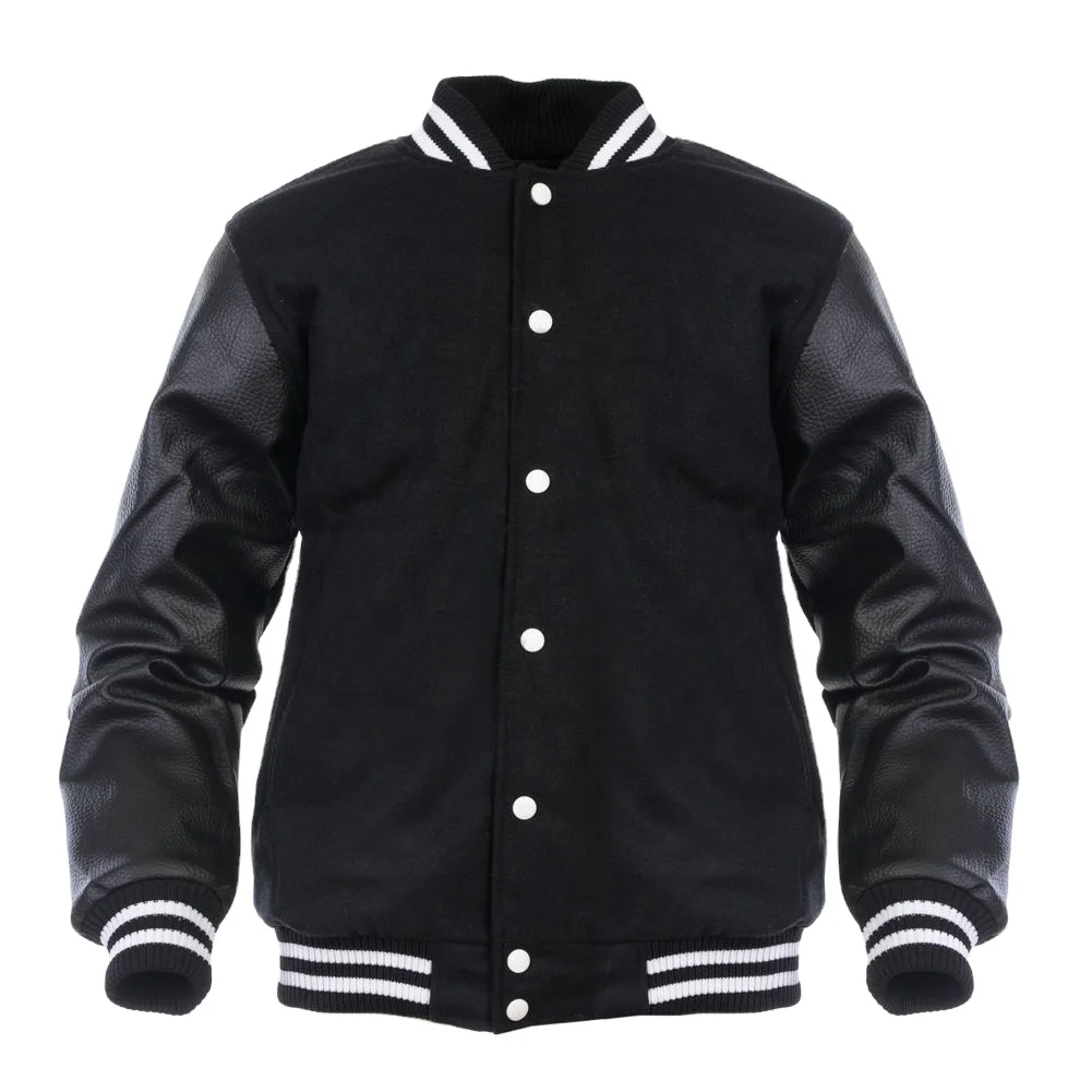 High Quality CVC Twill Custom School Jackets Baseball Letterman Varsity Bomber Jacket Running Jacket