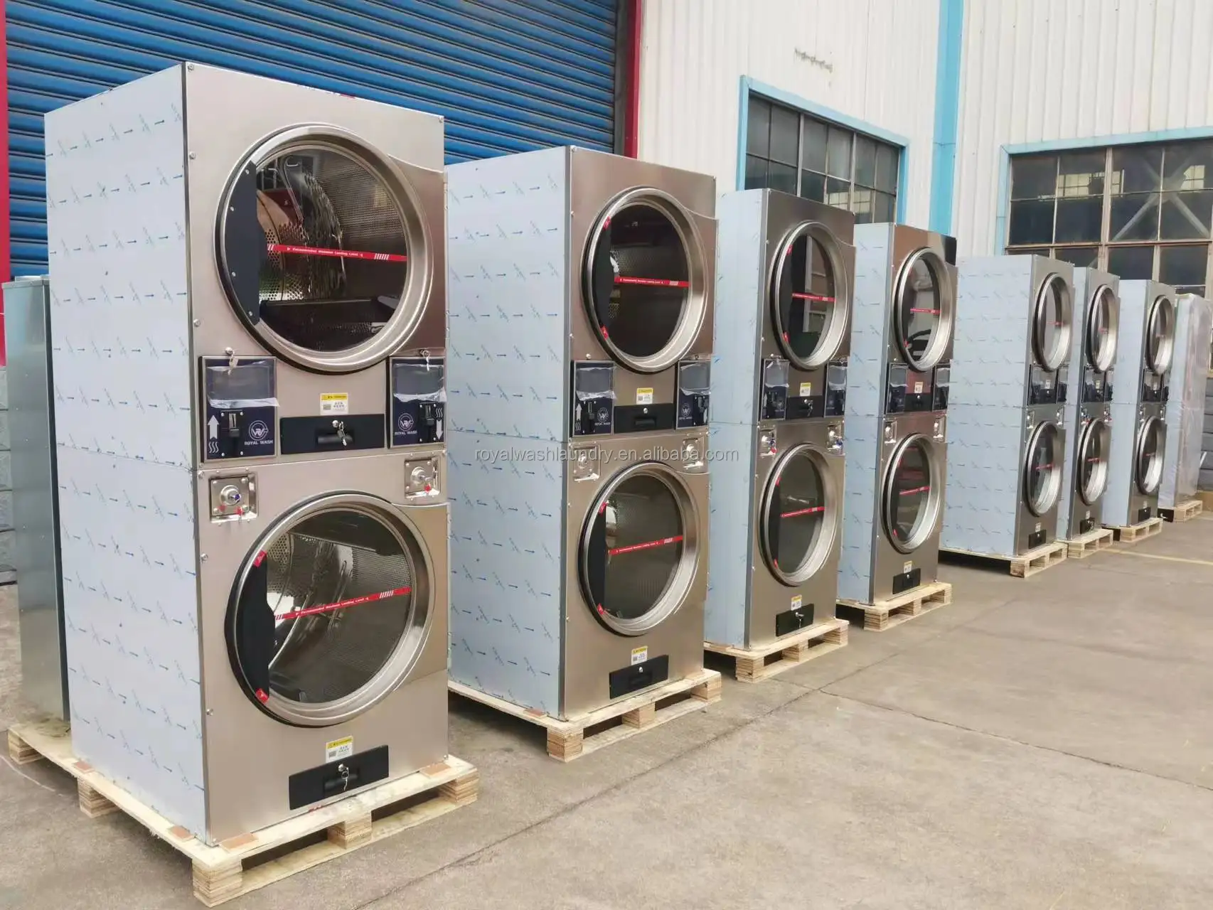 Commercial Laundry Equipment  Coin Operated laundry dryer machine  stack dryer  for Laundromat Self Service