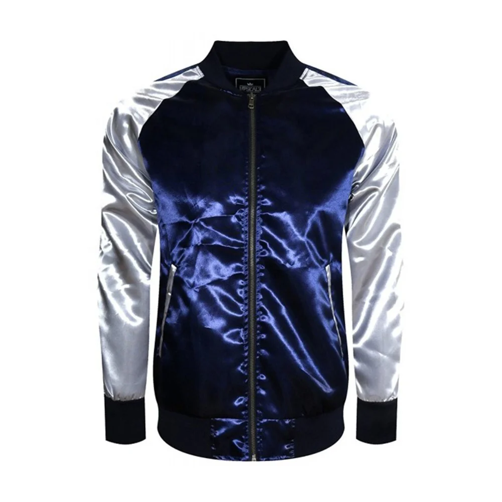 Дешевые атласные куртки индивидуальная куртка Пакистанская Мужская атласная бейсбольная с вышивкой на заказ оптовая продажа