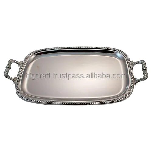 Подносы ручной работы в винтажном стиле Сервировочные подносы для столовой с золотой отделкой Индивидуальный размер лучшая форма Лидер продаж