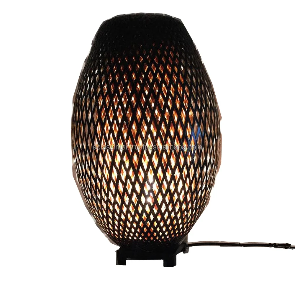 Pacitan Handmade rattan lampshade, Wicker lamp, Rustic pendant light, chandelier