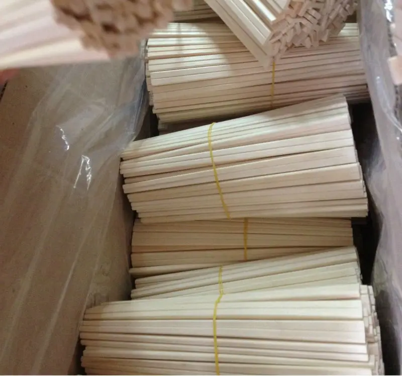 Eco-friendly Disposable Healthy Disposable Wooden twin chopstick tensoge round 4.3 mm chopstick