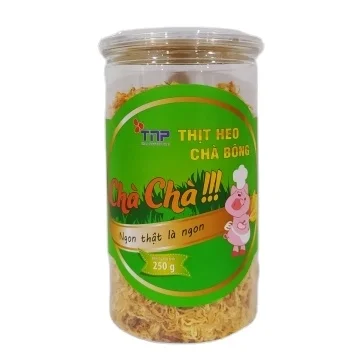 Wholesale Salted Shredded Pork 250g (jar) (Delicious Pork Floss/Rousong) Hot item meat snacks made in Vietnam