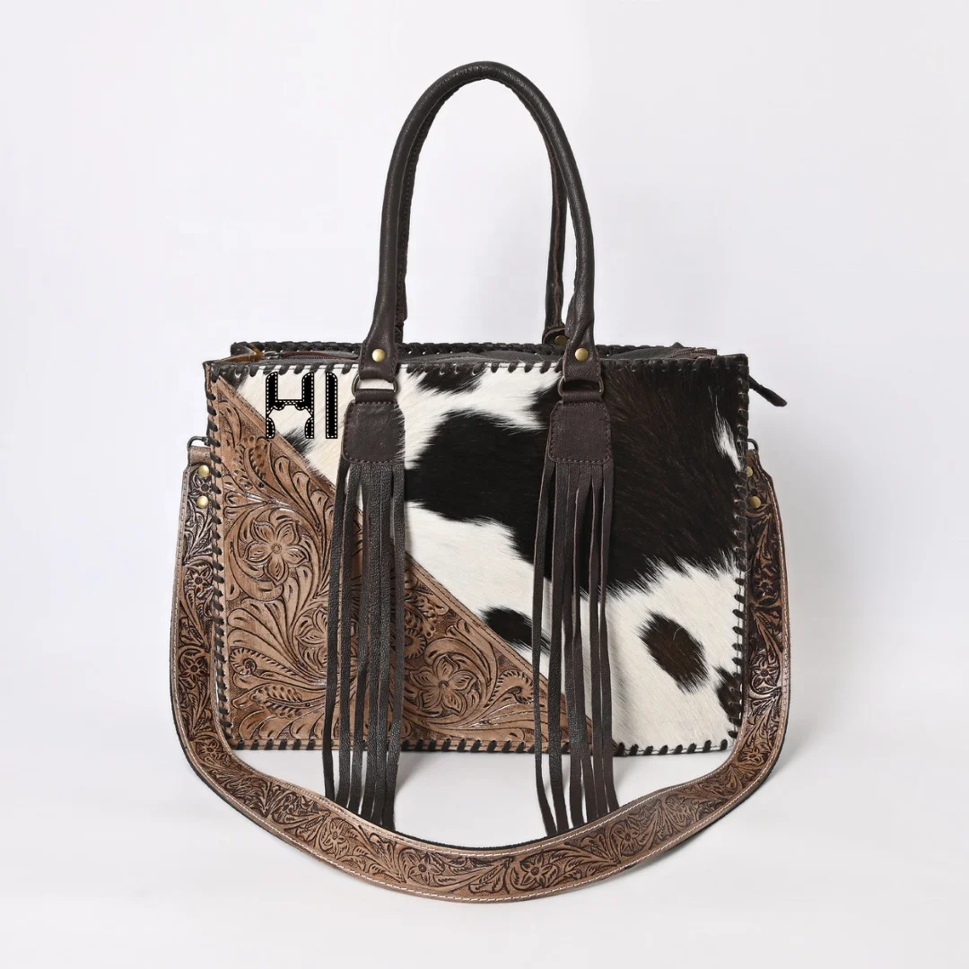 Best Selling Hand Tooled Cowhide Leather Hand Tooled Crossbody Bag for Girlfriend Gifting Use Available at Export