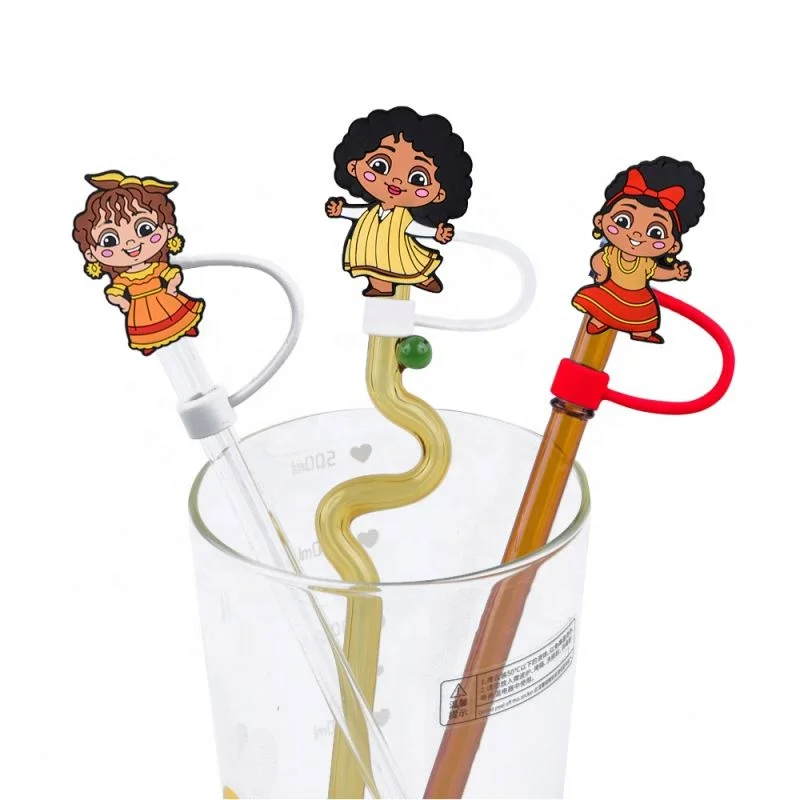 Peso Pluma straw toppers New karol G Reusable Straws Tips football Basketball Dust Toppers Covers Silicone Drinking