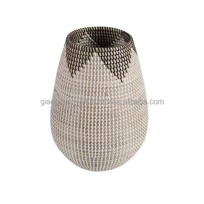 VietNam Seagrass Vase Wholesale Design Classic Seagrass Vase Decor Vase from Vietnam