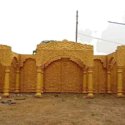 Grand Южно-индийское украшение мандап Махараджа свадебное волокно Бахубали традиционный тамильский Свадебный Декор волоконная арка