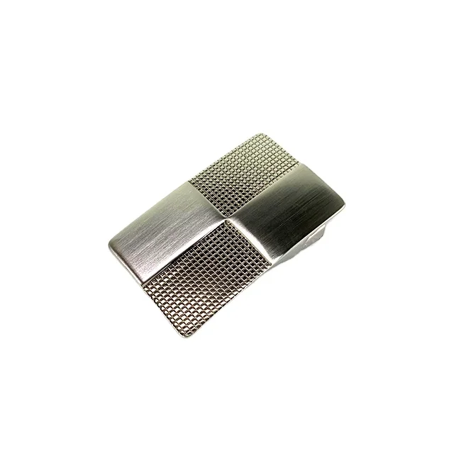 35mm men alloy buckle with clip in nickel satin finishes