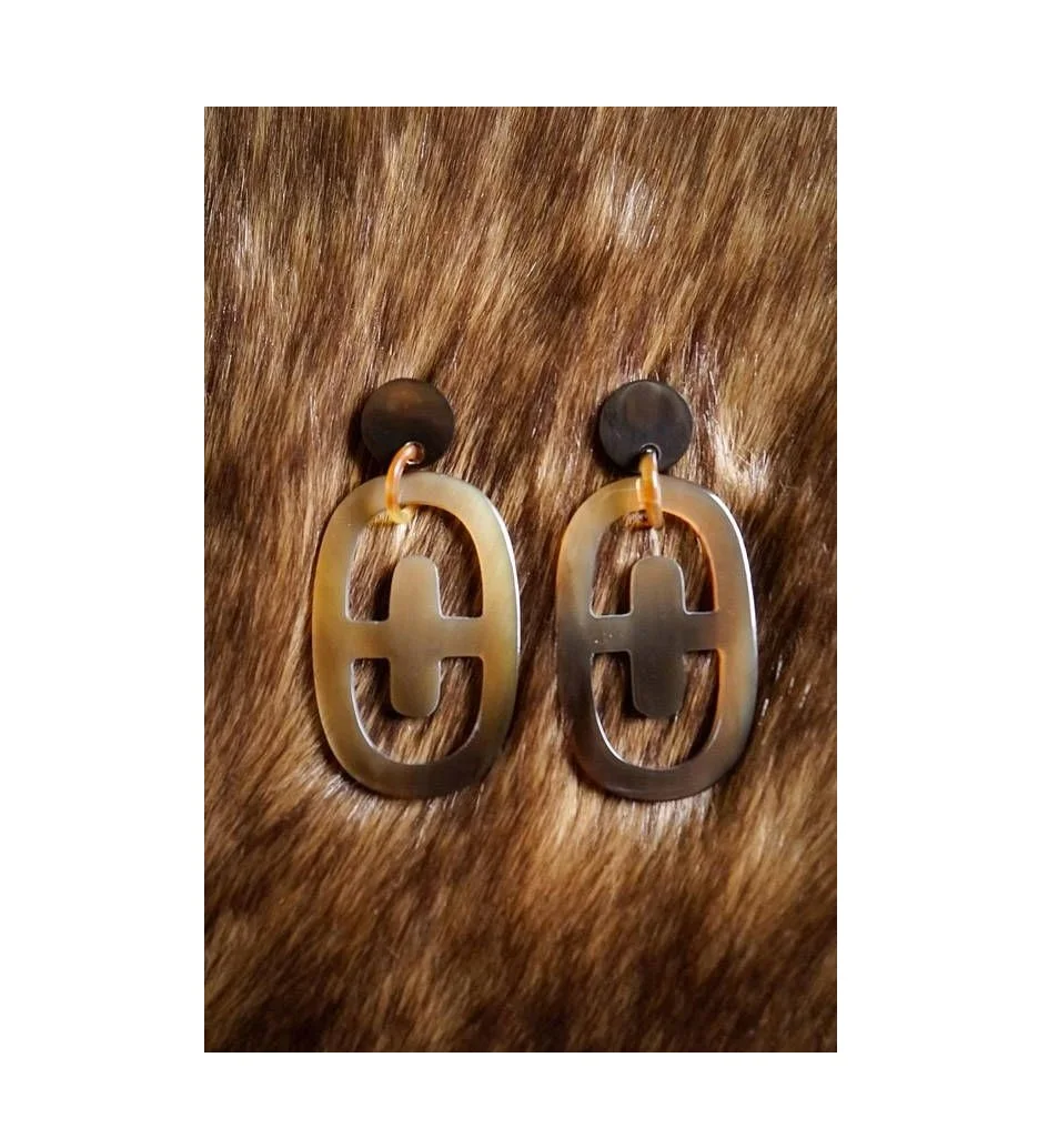 Most Quality Buffalo Horn Earring And Natural Polished Horn Product And That is Customized Price 100% Real Horn Earring