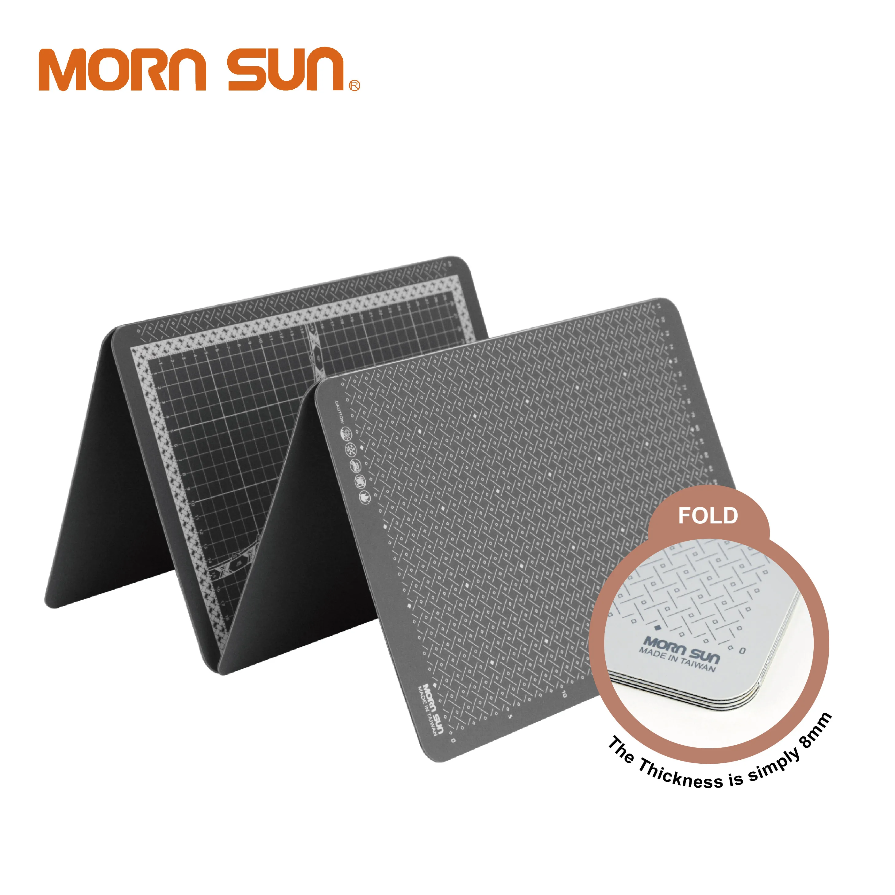 FLIP FUN CUTTING MAT, TPE Triple foldable cutting mat 3layers for durability handy size easy to carry