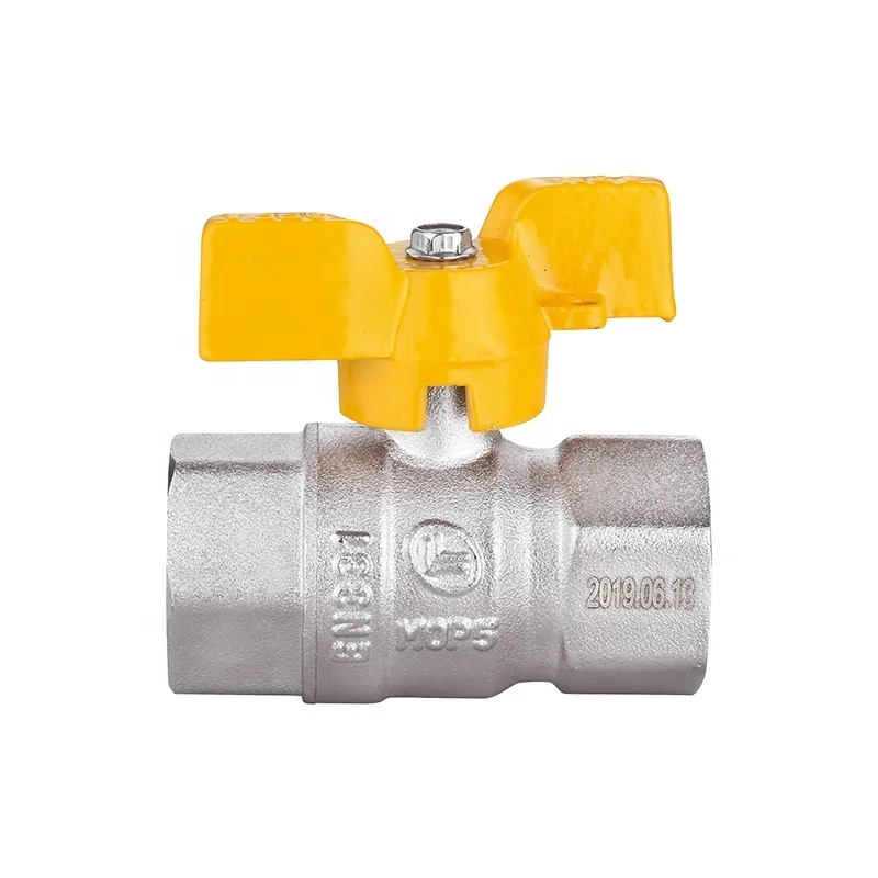 T Handle Female X Female Long Threads 5 Bar 1 Inch Gas Valve