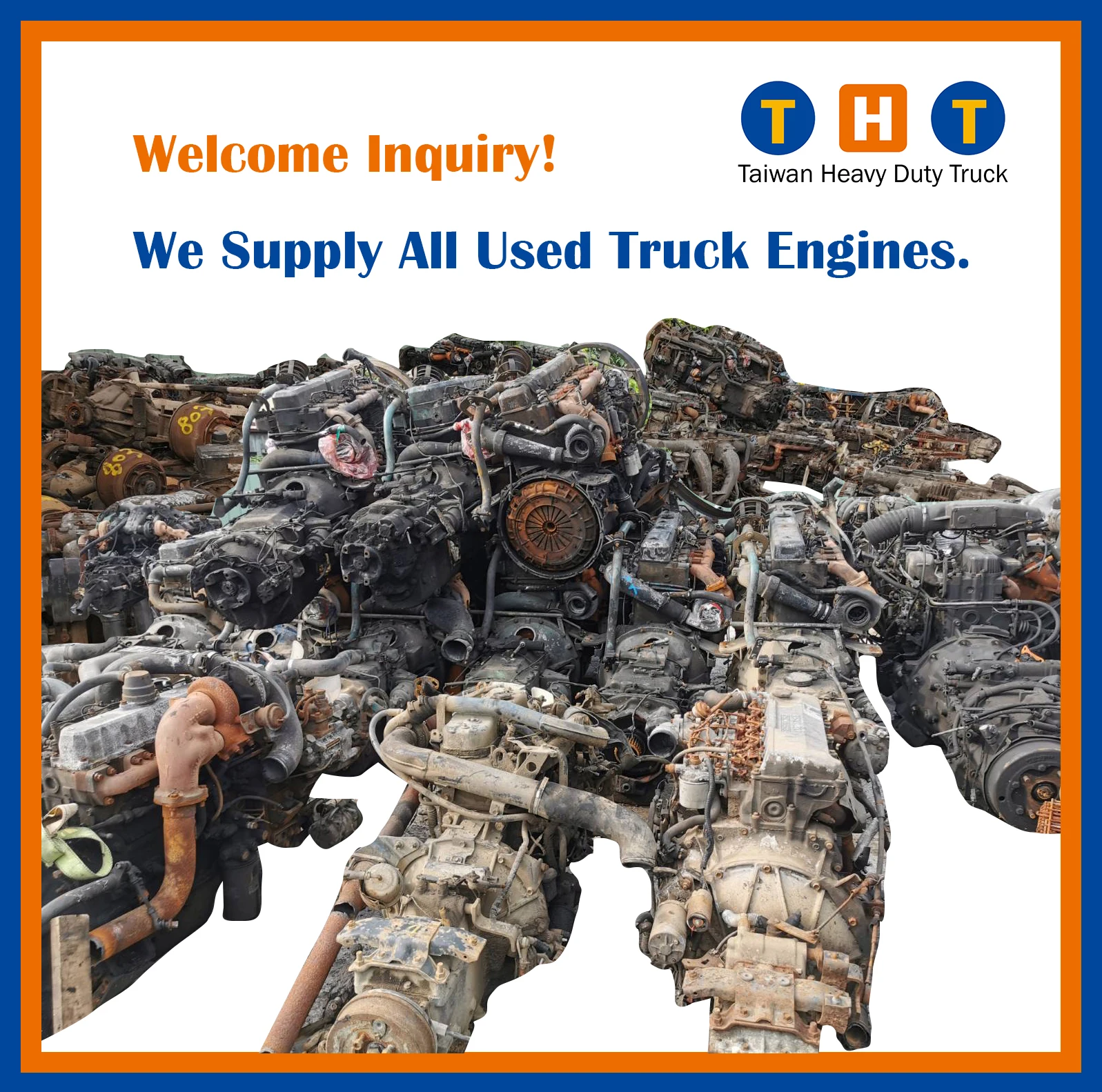 Подержанный дизельный двигатель грузовик FE6 6925CC 2001Y для Nissan UD