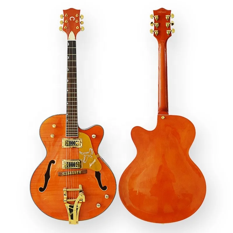 Ariosemusic AKG-17 Semi Hollow Electric Guitar 39 Inch Electric Guitar Solid Body Electric Guitars Companies