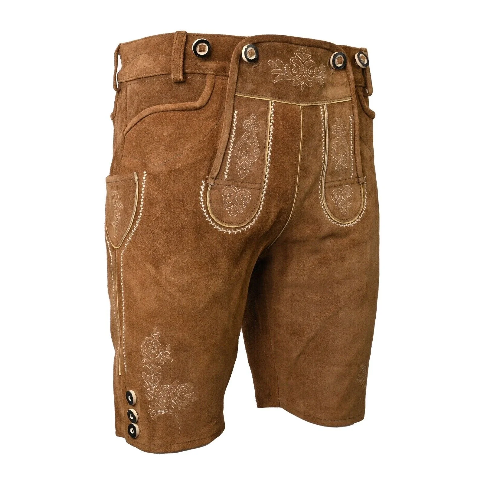 HERREN BAVARIAN BROWN OKTOBERFEST LEDERHOSEN брюки трахтен на заказ кожаная ткань из воловьей замши кожаные 2024