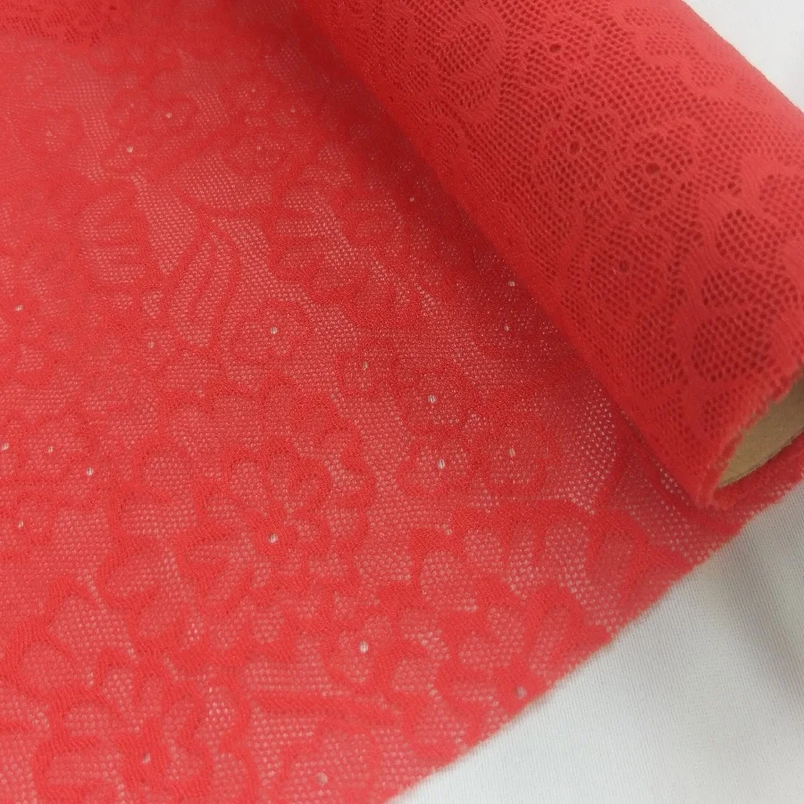 New design jacquard underwear nylon spandex knitting mesh stretch bra lingerie fabric #MG-1018