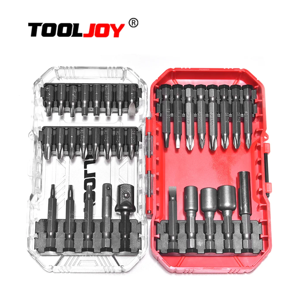 TOOLJOY Supply S2 Steel 34pcs PZ PH Screwdriver Bit Set Multipurpose Impact Screwdriver and Socket Sets for Repairing