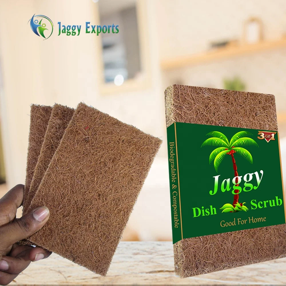  Многоразовые натуральные кокосовые Скраб Губка производство