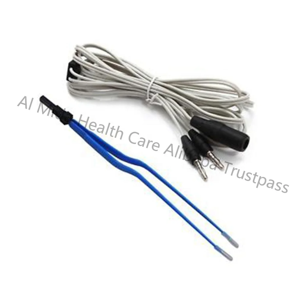 Factory Directly Laparoscopic Insulated Curved Bipolar Forceps with Cable