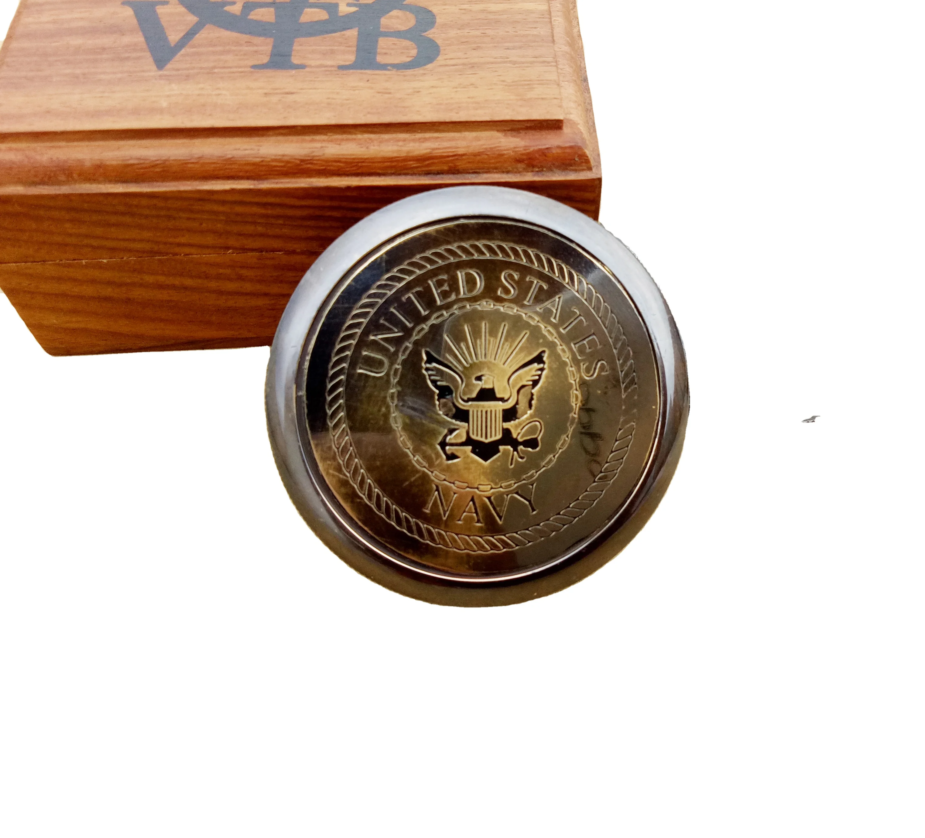 Антикварный поэмосный компас с деревянной подарочной коробкой-гравированный компас-индивидуальный подарок