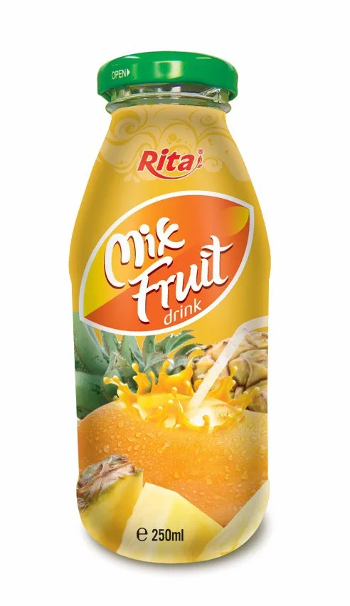 Wholesale High Quality Mix Fruit Juice 250ml Canned Manufacturer In Vietnam Best Flavor Best Fruit Juice