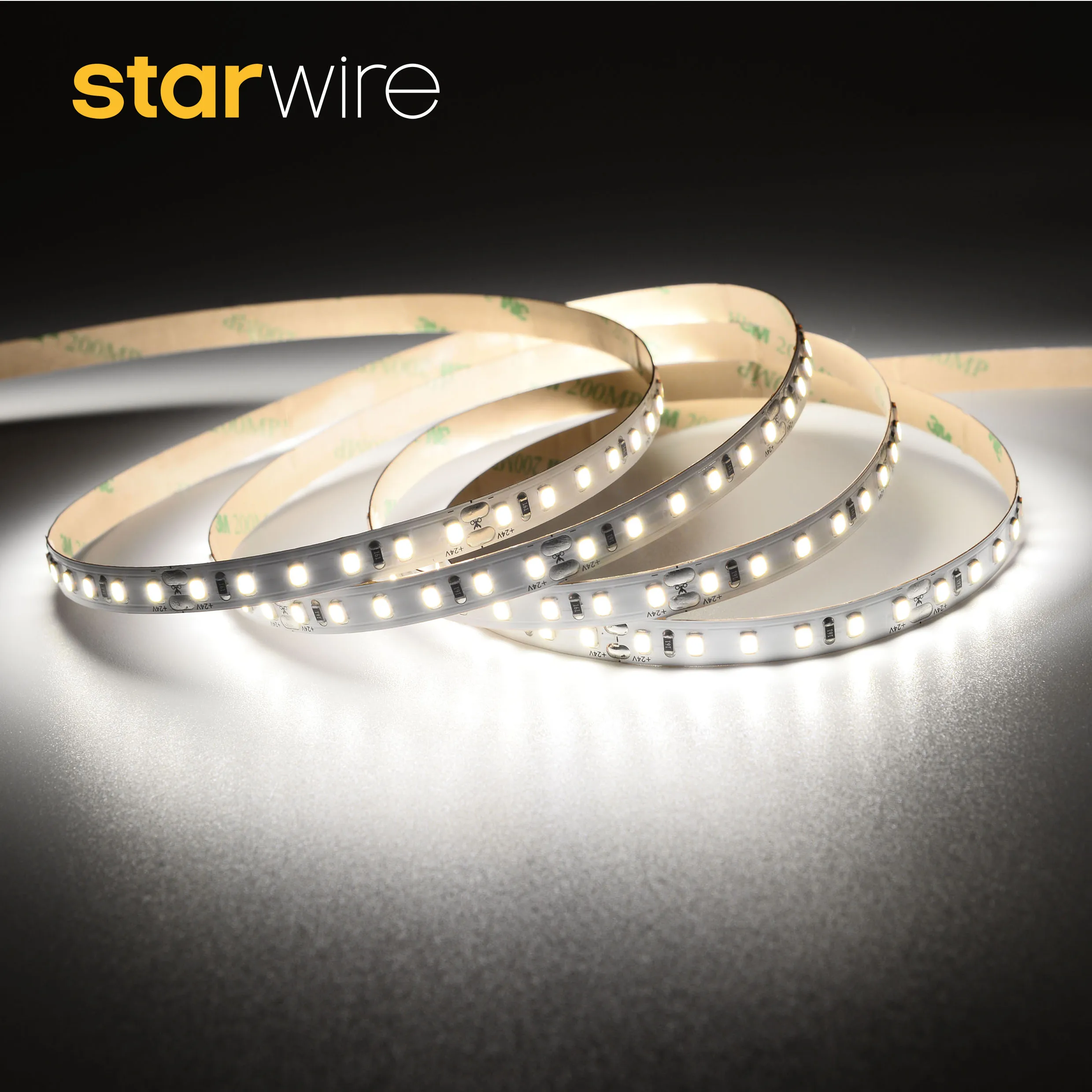 High Density 2 Wires  12V 5mm  2835 CCT Strips Light Two Color Temperature Changing CTA Led Strip