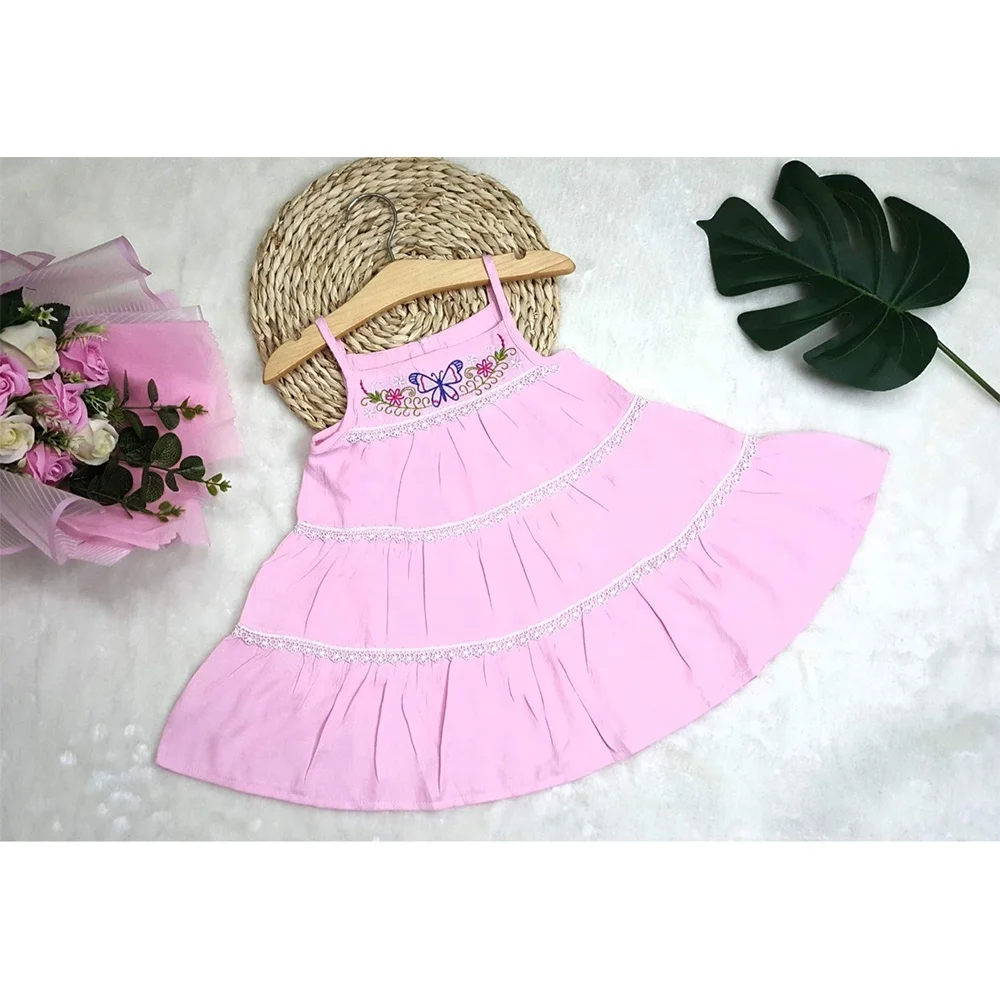 Baby Girl Dress Clothes Floral Print Baby Summer Dress Toddler Girl Sleeveless Flower Casual Dresses For Export In Bulk