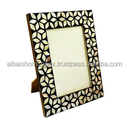 bone inlay Photo Frame For home Decoration decorative wall mirror frame custom size from India