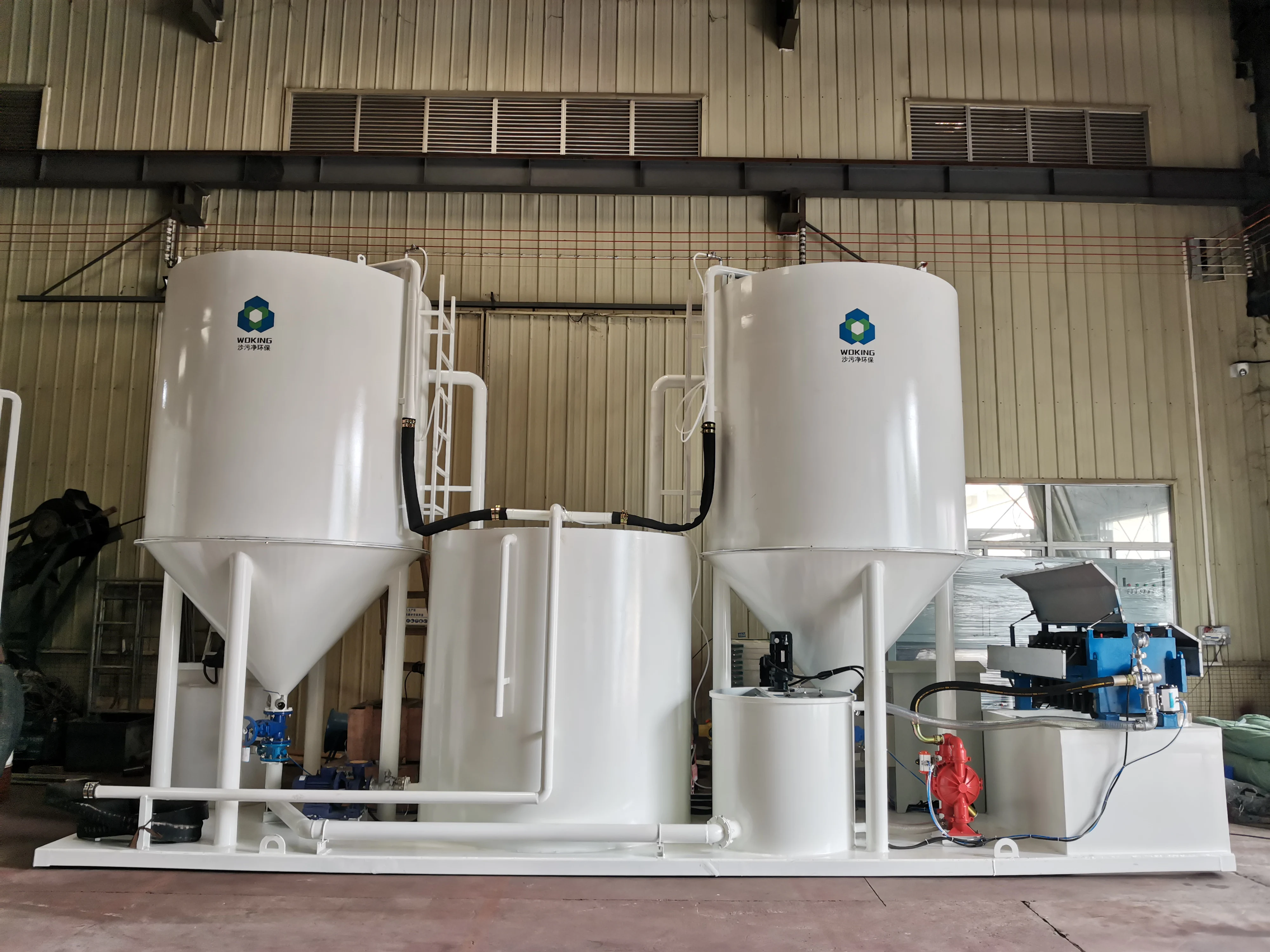 filtration system stone water recycling system for granite shop wastewater treatment plant stone