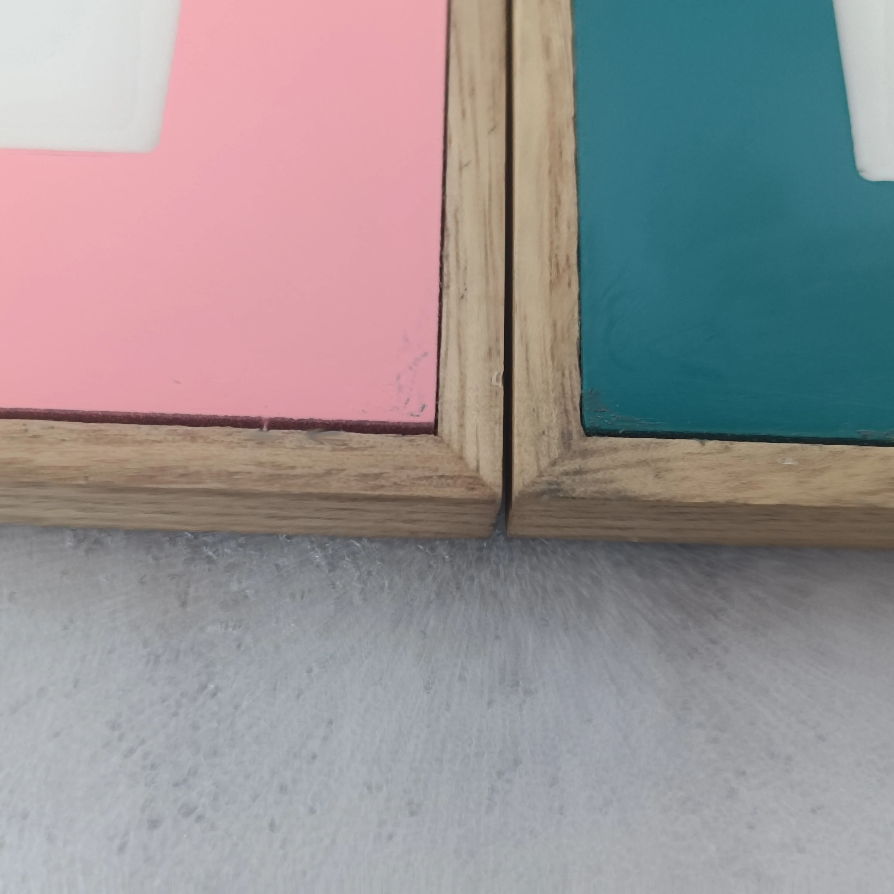 Factory custom 8X8 color phase frame with mat with 8X8 black square photo frame solid wood plastic panel desktop or wall.