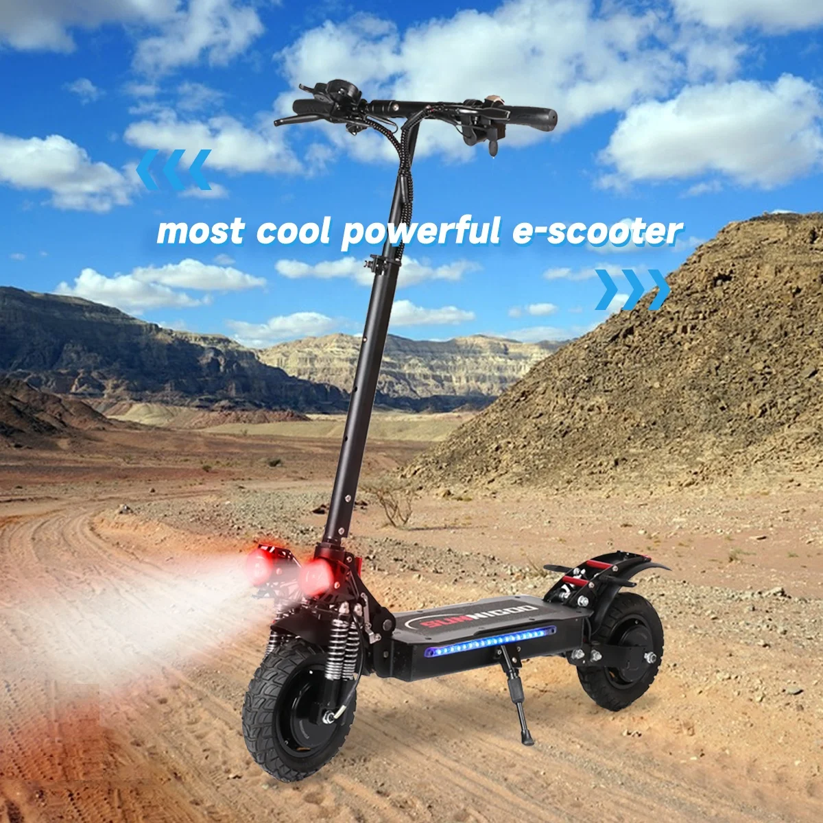 X6 High Speed 55km/h 2400W Dual Motor Electric Scooter 60km Long Range 10Inch Off Road with 2 Big Wheels New Design CE Certified