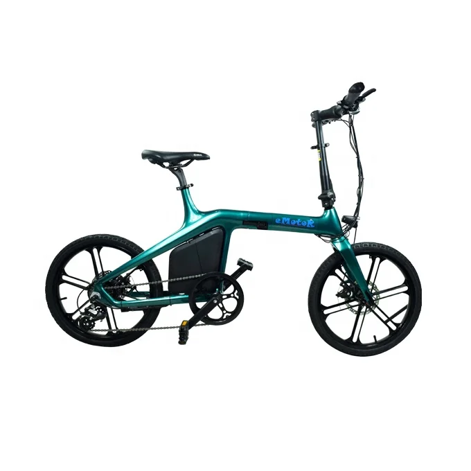 36V 350W Ebike Electric Bike Custom 20 Inches Carbon Fiber Mountain Bike Adults Electric Dirtbike With Lithium Battery