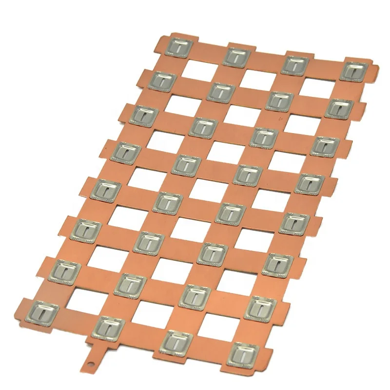 WELLGO 40X6 Flexible Power Battery Copper Nickel Sheet Bus Bar Flat Pan Assembly Copper 4 Hole Plated Busbar