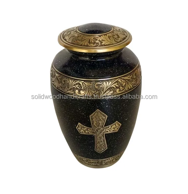 High quality metal ash urn for funeral supplies aluminium keepsake adult urn for human ashes