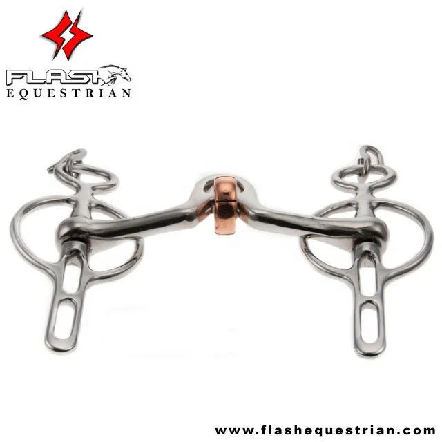 Horse Driving Liverpool 2 Slot Cherry Roller Bits Liverpool Dutch Gag Bit Soft Padding Stainless Steel German Silver Bit Seller